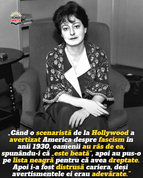 Femeia care a strigat „Atenție la fascism!” cînd toți ceilalți rîdeau de ea