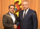 PRESEDINTELE TARII, IGOR DODON, A AVUT O INTREVEDERE CU MOHAMMAD BEHESHTI MONFARED, AMBASADORUL IRANULUI IN R. MOLDOVA, CU RESEDINTA LA KIEV