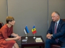 PRESEDINTELE IGOR DODON A ADRESAT UN MESAJ DE FELICITARE DOAMNEI KERSTI KALJULAID, PRESEDINTELE REPUBLICII ESTONIA