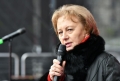 ZINAIDA GRECEANII A VENIT CU UN CUVINT DE SALUT PENTRU PARTICIPANTII MITINGUL DE PROTEST DE LA CHISINAU