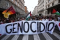 Mobilizări masive în Italia în care sindicatele au denunţat genocidul din Fîşia Gaza