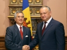 IGOR DODON A AVUT O INTREVEDERE CU AMBASADORUL REPUBLICII SOCIALISTE VIETNAM IN R. MOLDOVA