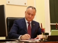 PRESEDINTELE IGOR DODON A SEMNAT DECRETELE DE DEMITERE A DOI MINISTRI