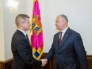 PRESEDINTELE R. MOLDOVA A AVUT O INTREVEDERE CU NOUL AMBASADOR AL MARII BRITANII