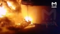 Vineri dimineață, în regiunea Briansk, un depozit petrolier a fost cuprins de flăcări
