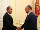 Igor Dodon s-a intilnit cu Ambasadorul Extraordinar si Plenipotentiar al Romaniei in Republica Moldova