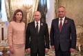 PRESEDINTELE R. MOLDOVA IMPREUNA CU PRIMA DOAMNA A TARII AU PARTICIPAT LA RECEPTIA DE LA KREMLIN