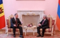 PRESEDINTELE MOLDOVEI, IGOR DODON, A AVUT O INTREVEDERE CU PRESEDINTELE ARMENIEI, SERZH SARGSYAN