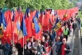 PARTIDUL SOCIALISTILOR A DESFASURAT IN CHISINAU MARSUL SI MITINGUL PENTRU ECHITATE SOCIALA