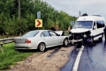 UN MICROBUZ DE PE RUTA CHISINĂU-BALTI S-A TAMPONAT FRONTAL CU UN AUTOMOBIL