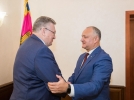 PRESEDINTELE REPUBLICII MOLDOVA A AVUT O INTREVEDERE CU CONSILIERUL GUVERNATORULUI ORASULUI SANKT PETERSBURG