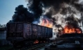 O explozie a deraiat un tren militar în Rusia