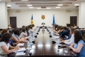 PRIM-MINISTRA NATALIA GAVRILITA, IN DISCUTII CU STUDENTII UNIVERSITATII DE STAT DIN MOLDOVA