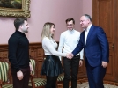 PRESEDINTELE IGOR DODON S-A INTILNIT CU MEMBRII TRUPEI MUZICALE „DOREDOS”