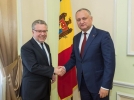 PRESEDINTELE REPUBLICII MOLDOVA A AVUT O INTREVEDERE CU AMBASADORUL FRANTEI IN TARA NOASTRA