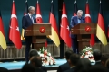 Erdogan, într-o conferinţă de presă comună cu Merz, a întrebat: ”Germania nu vede genocidul israelian din Gaza?” Erdogan, într-o conferinţă de presă comună cu Merz, a întrebat: ”Germania nu vede genocidul israelian din Gaza?”