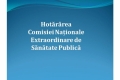 HOTARIREA NR. 25 DIN 15 AUGUST 2020 A COMISIEI NATIONALE EXTRAORDINARE DE SANATATE PUBLICA