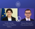 NATALIA GAVRILITA A DISCUTAT LA TELEFON CU PRIM-MINISTRUL POLONEZ, MATEUSZ MORAWIECKI