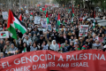 La Madrid, circa 20.000 de manifestanţi au protestat împotriva ”genocidului” din Fîşia Gaza