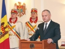 IGOR DODON, PRESEDINTELE REPUBLICII MOLDOVA A CONFERIT DISTINCTII DE STAT CU PRILEJUL ZILEI SOLIDARITATII OAMENILOR MUNCII