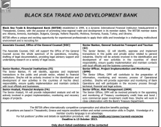 BLACK SEA TRADE AND DEVELOPMENT BANK