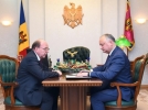 PRESEDINTELE REPUBLICII MOLDOVA A AVUT O INTREVEDERE CU AMBASADORUL FEDERATIEI RUSE